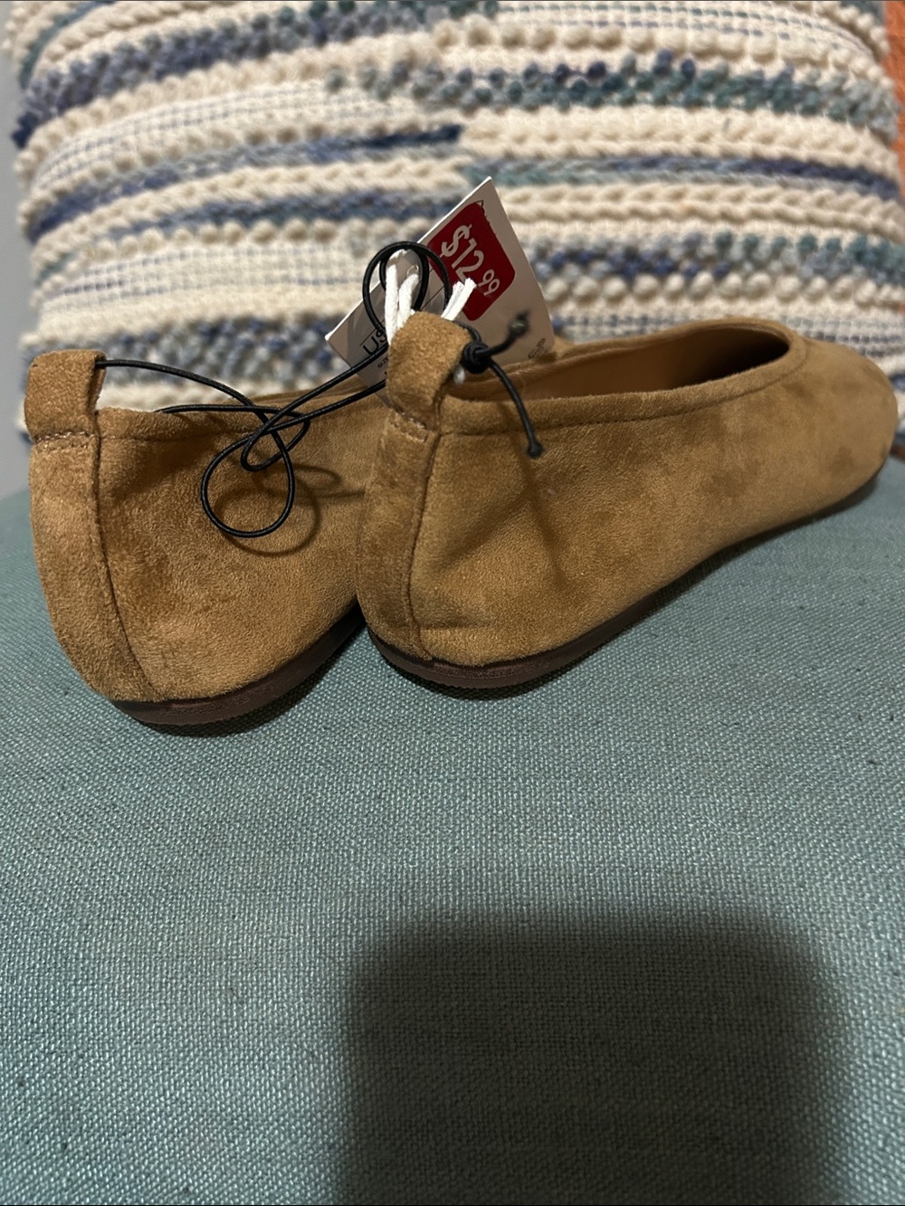 H&M Suede Slip-On Flats in Tan - Picture 3 of 3